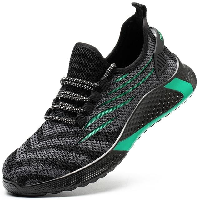 sports indestructible safety shoes green